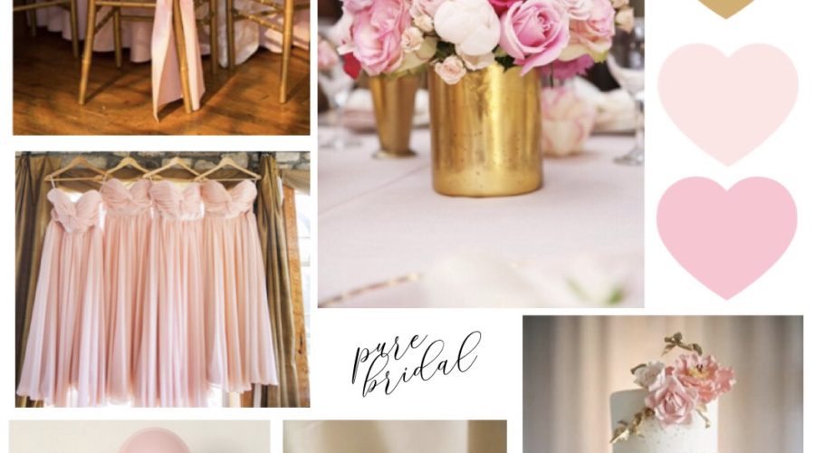 palette, colour pallete, bridal, bride, wedding inspiration, blush, gold