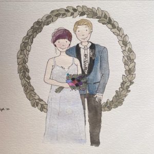 wedding, wedding portraits, lianna, i saw sparks, i saw sparks illustration, wedding store, wedding dress store, bridal boutique, partners